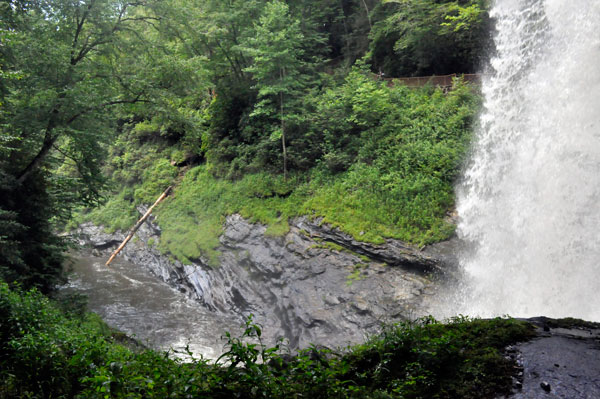 Looking down at the bottom of Dry Falls